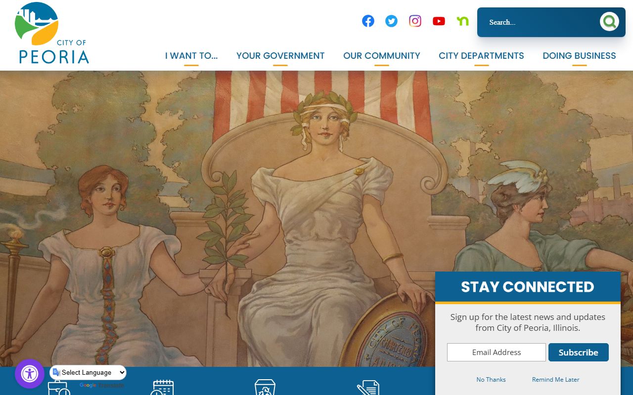 Peoria city government portal for bench warrant information