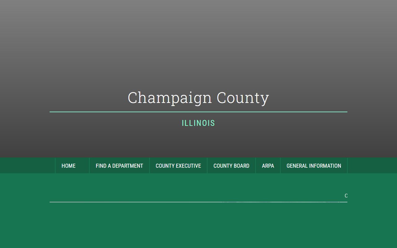 Champaign County government website for bench warrant records
