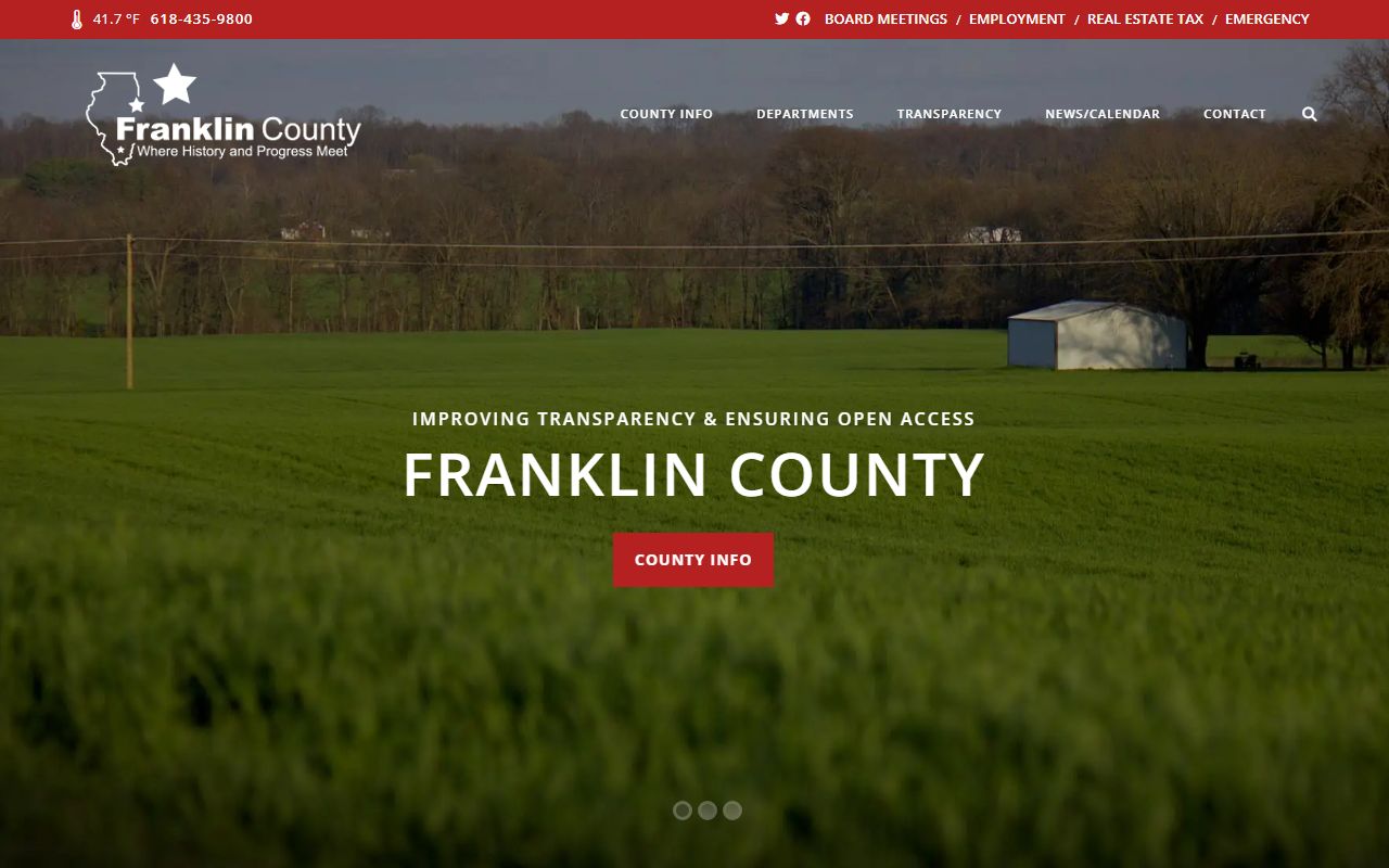 Franklin County government website for bench warrant records