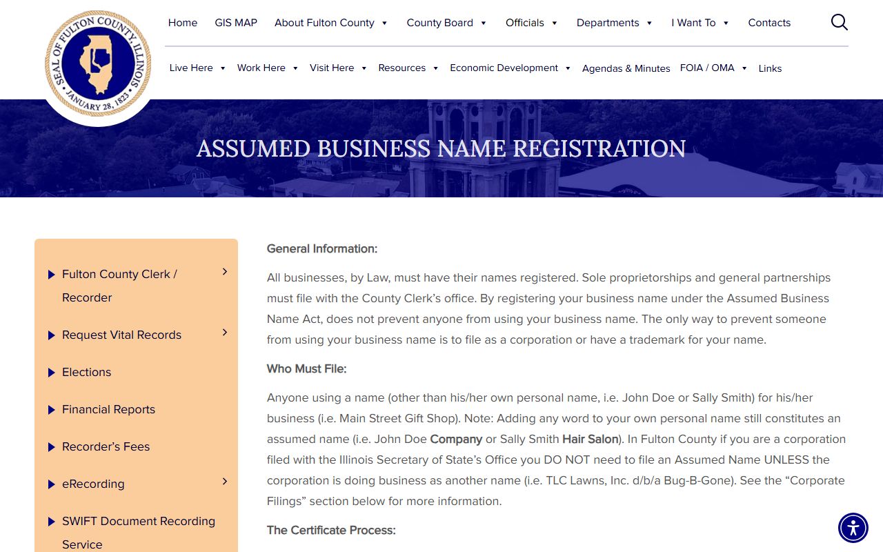 Fulton County Circuit Clerk website for bench warrant records