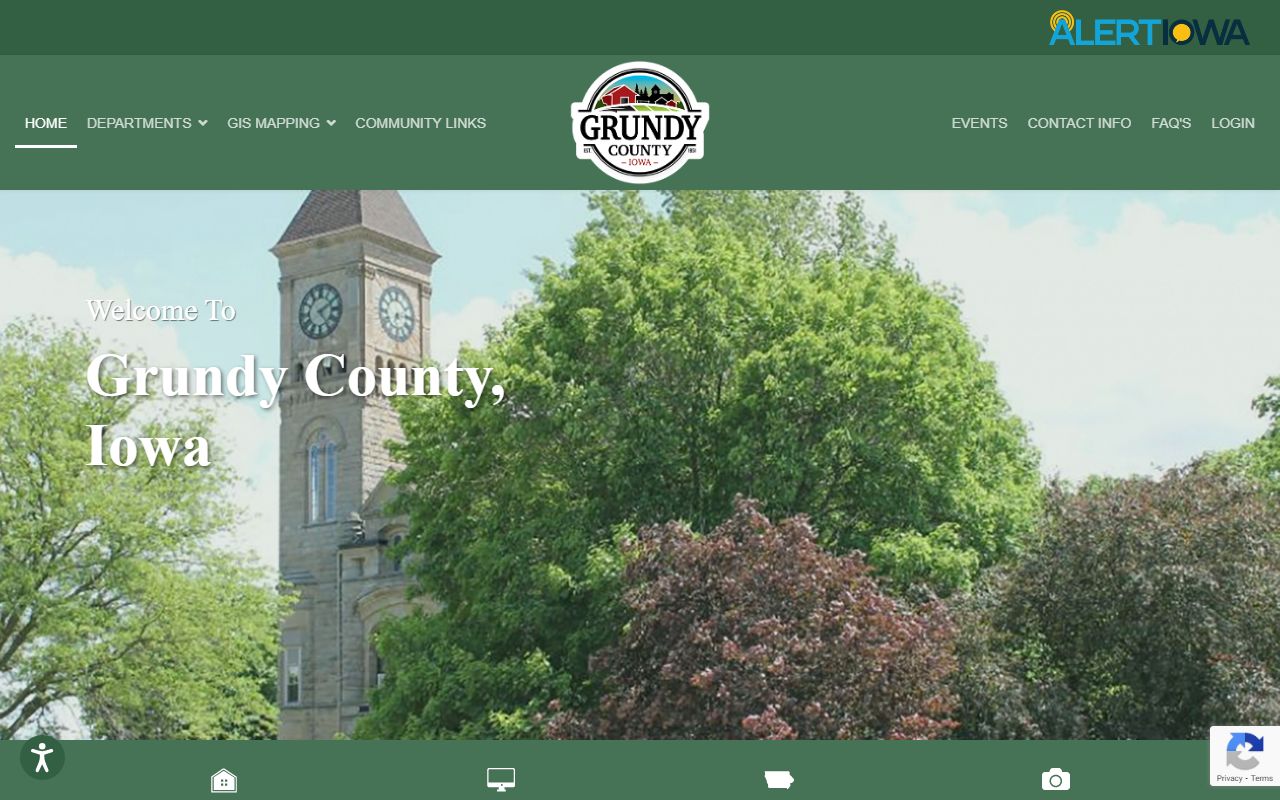 Grundy County government portal for bench warrant records