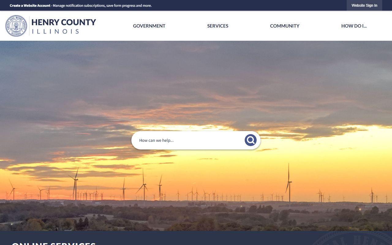 Henry County government portal for bench warrant records