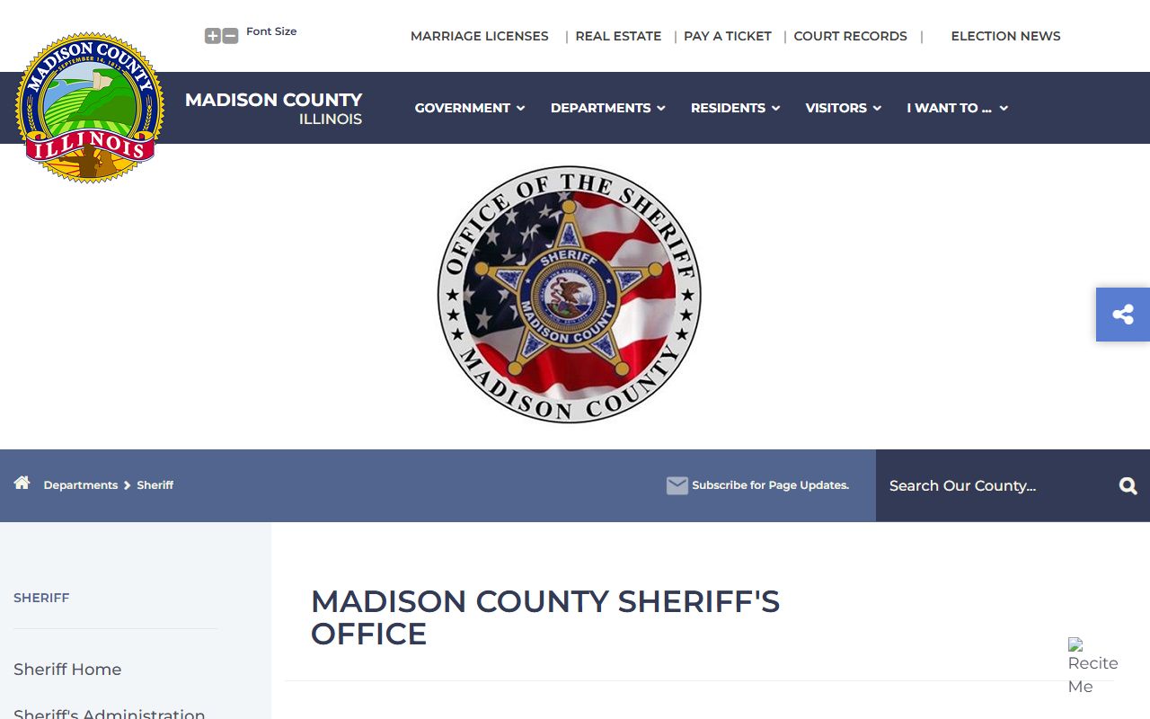 Madison County public records resources for bench warrants